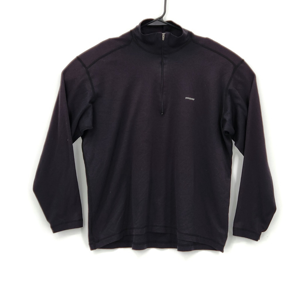 Patagonia Capilene Lightweight 1/4 Zip Pullover Baselayer Men’s Size XL Black